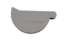 Endebund grå plast Ø100 mm venstre